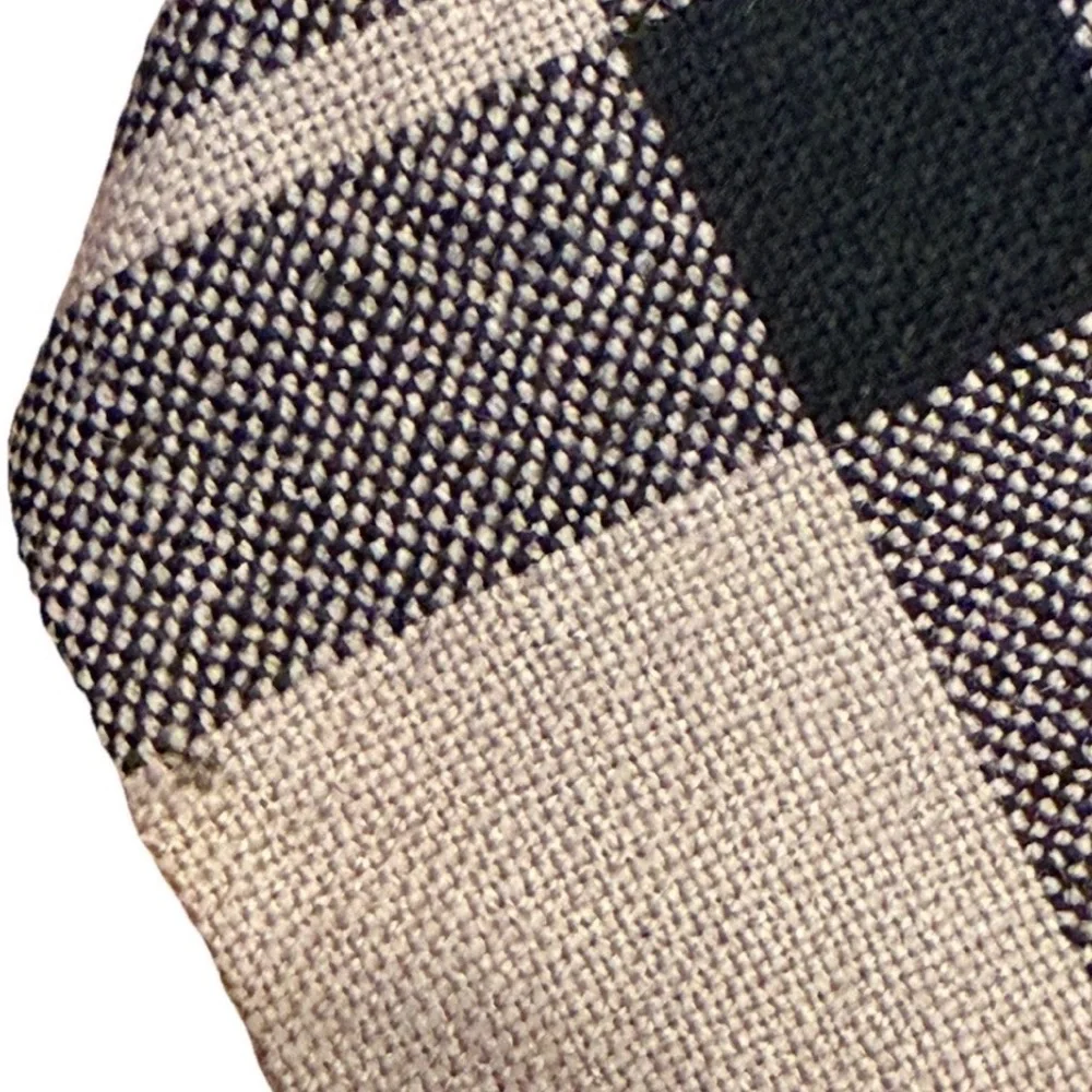 Moffat Scottish Wool Tartan Necktie Tan Black Plaid Made in Scotland